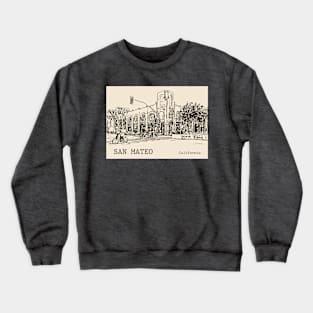 San Mateo California Crewneck Sweatshirt